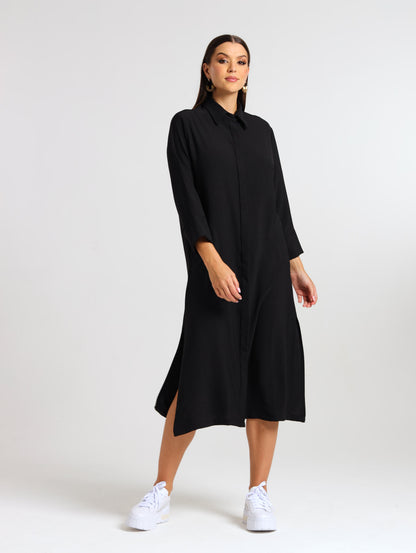 MAXI SHIRTDRESS / MIDNIGHT