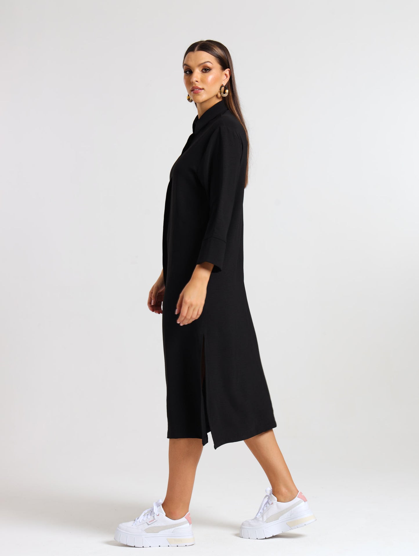 MAXI SHIRTDRESS / MIDNIGHT