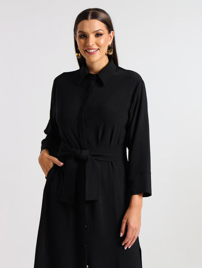 MAXI SHIRTDRESS / MIDNIGHT