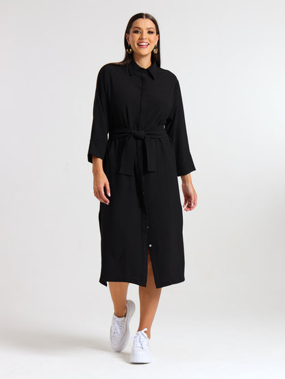 MAXI SHIRTDRESS / MIDNIGHT