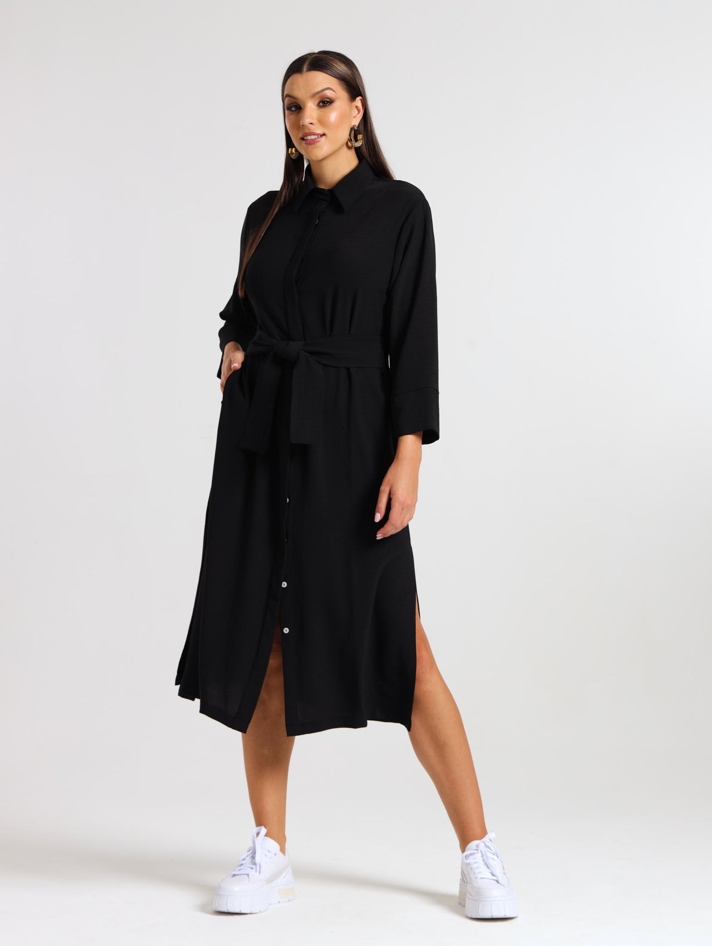 MAXI SHIRTDRESS / MIDNIGHT