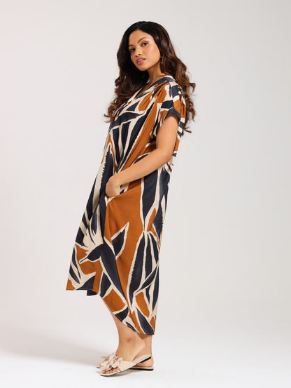 TULIP MAXI DRESS / BANANA LEAF