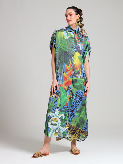 TAB DETAIL DRESS / CALL OF THE JUNGLE