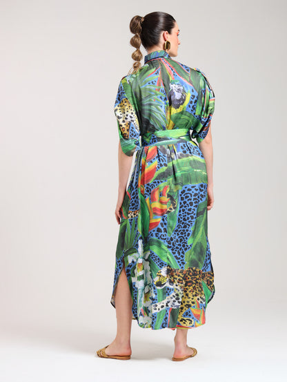 TAB DETAIL DRESS / CALL OF THE JUNGLE