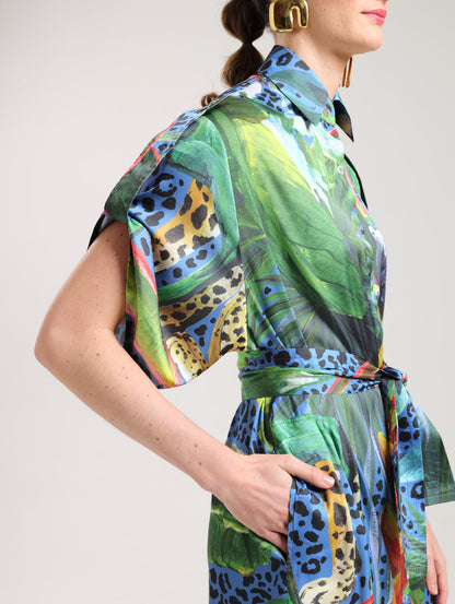 TAB DETAIL DRESS / CALL OF THE JUNGLE